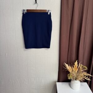 Forever 21 Size S Blue Stretchy Bodycon Pencil Mini Skirt